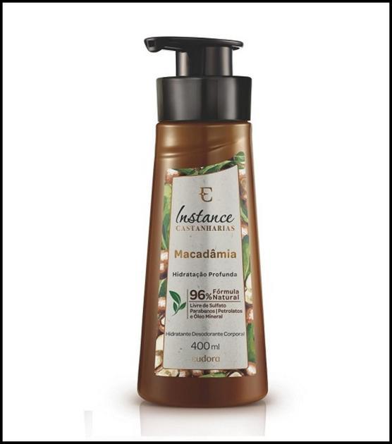 Loção Hidratante Desodorante Corporal Instance Castanharias Macadâmia 400ml