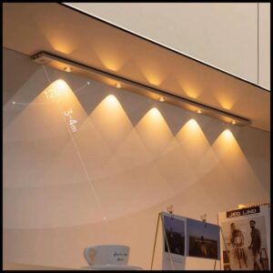 Luzes De Armário LED Ultra-Finas Sem Fio Magnéticas Multi-Funcionais Ajustáveis De 3 Cores Sensor Lâmpada-F9