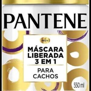 Máscara Pantene Pro-Vitaminas 3 em 1 Liberada Com Óleo De Coco Para Cachos 550ml