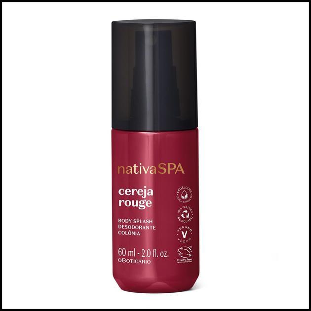 Mini Body Splash Desodorante Colônia Nativa Spa Cereja Rouge 60ml