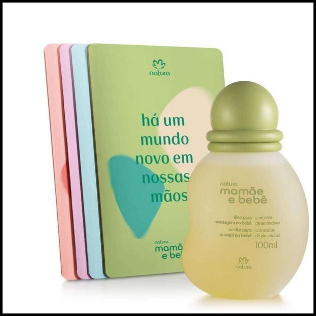 Óleo com Guias de Massagem no Bebê Mamãe e Bebê 100 ml