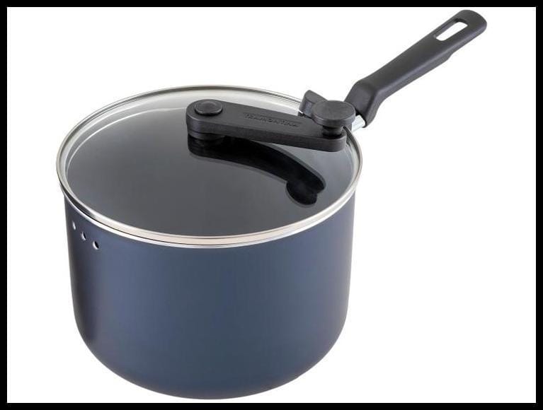 Panela Pipoqueira Tramontina Antiaderente de Alumínio 3,5L 20cm Azul Ravena