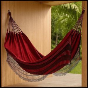 Rede De Dormir Descanso Jeans Mesclado Life Varias Cores Com Franja 4 Metros