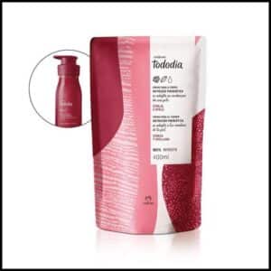 Refil Creme Desodorante Nutritivo para o Corpo Tododia Cereja e Avelã 400 ml