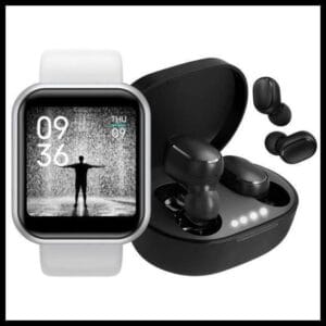 Relógio Smart Watch Digital D20 Masculino/Feminino + Fone Bluetooth Sem Fio - 01Smart