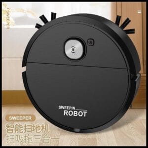 Robô Varredora/Aspirador De Pó Automática 3 Em 1 Limpeza Doméstica Robótico Inteligente E Silencioso