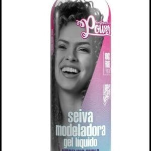 Seiva Modeladora Soul Power Gel Líquido, Recupera e Define os Cachos 315ml