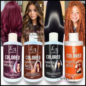 Shampoo Escurecedor Cabelos Brancos Tonalizante Colored 300ml Efeito 100% Natural Super Resultado