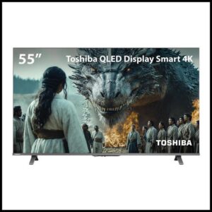 Smart TV QLED 55 4K Toshiba Google TV 3HDMI 2USB Wi-Fi