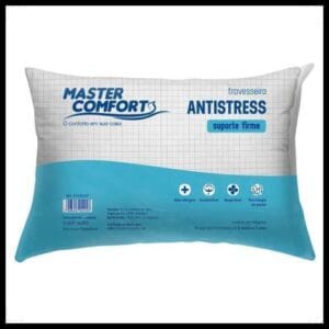 Travesseiro Peletizado Anti Stress Master Comfort 50X70cm Macio Confortável Lavável