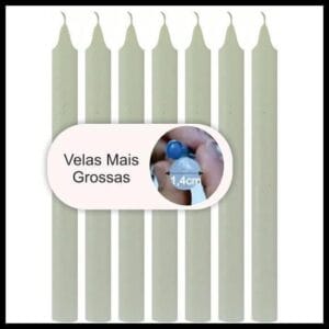 Vela Palito Atacado Branca 100 Unidades Velas de Fátima