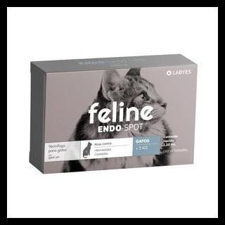 Vermífugo Feline Endospot acima de 5kg Labyes pipeta de 1,2 ml