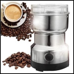 Moedor De Café Grãos Sementes Elétrico Automático Gourmet Profissional Em Aço Inox 110v