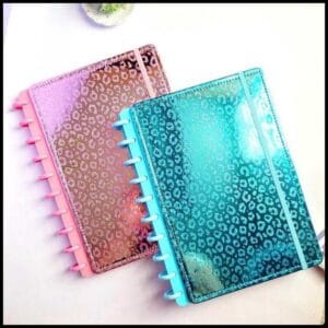 Caderno Inteligente Capa Dura B5 Estampa Onça Pintada/Leopardo 10 Discos 80 folhas /COR