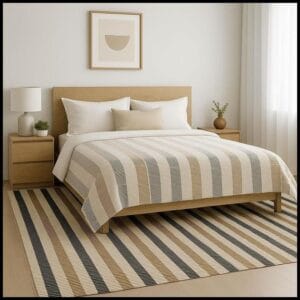 Tapete 100% Algodão Premium Para Sala e Quarto.