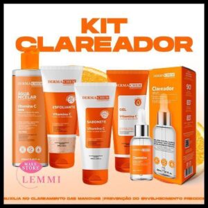 Kit Skincare Vitamina C Clareador e Anti-idade - Dermachem