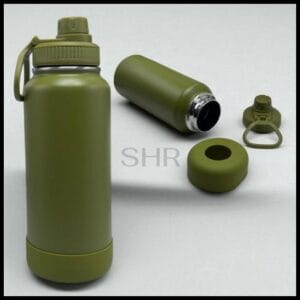 Garrafa Inox Térmica Com Capinha Protetora De Silicone Antiderrapante 1000ML