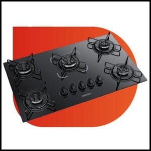 Cooktop Itatiaia Essencial 5 Bocas Mesa Vidro Preto Bivolt