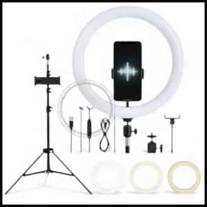 Ring Light Iluminador Anel Luz 10 Polegadas com Tripé Ajustavel Praticidade iluminador Ring Premium