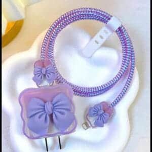 capa de silicone para carregador manga com enrolamento de cabos para carregador iphone, adaptador,18W, 20W