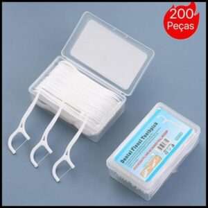 kit200 Fio Dental Infantil em Formato de Arco Ultra Fino para uma Limpeza Eficaz