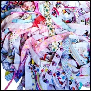 Pacote de Retalhos de Fita Gorgorão para Laços - Kit Materiais para Laços - 100 gramas Fita Estampada e Lisa