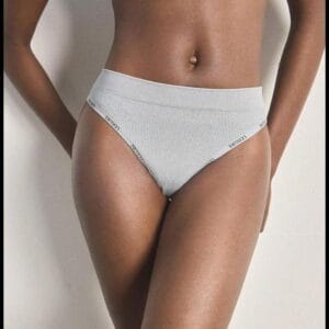 Ocili 2 peças Calcinha Minimalista Confortável com Decoração de Letra para Mulheres