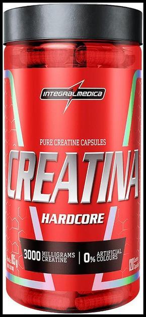 Integralmedica - Creatina em Cápsulas Hardcore - 100% Pura e Monohidratada - 120 Cápsulas