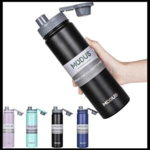 Garrafa Térmica De 304 Aço Inox De Água Manter A Vácuo 750ml (Preto)