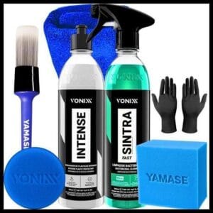 Kit Cuidados para o interior automotivo Vonixx com Sintra Fast Limpa Plástico Interno + Intense
