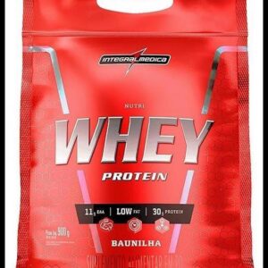 Integralmedica - Hipercalórico - Nutri Whey Protein Baunilha - Pouch 900g - Fonte de Proteínas e Carboidratos - Suplemento Alimentar, Ganho Muscular e Recuperação Pós-Treino - Super Mass Gainer