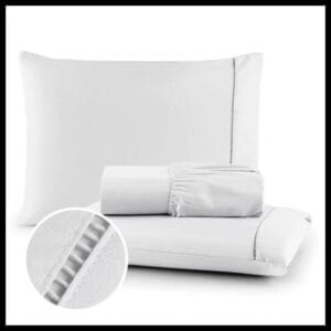 Lençol Casal 3 Peças 400 Fios Luxo Toque Macio de Qualidade - Gaby enxovais