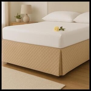 Saia Para Cama Box Casal Matelada Microfibra ultrassonico sem elastico - RT MAGAZINE