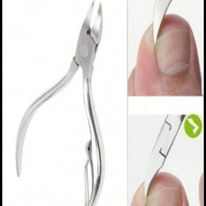 Alicate Para Unhas Dupla Mola Podologia Corte Curvado Profissional Aço Inox XYS-151