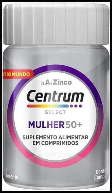 Centrum Mulher 50 Mais Multivitaminico, com Vitamina D, Vitamina B12, Calcio e Magnesio, 30 Comprimidos