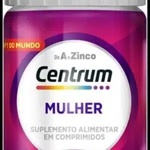 Centrum Mulher, Multivitamínico Adulto, Suplemento Vitamínico com Vitamina B12, Vitamina D, Ferro e Zinco, 30 Comprimidos