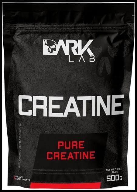 Creatina Pura Dark Lab 500g, Monohidratada 100% de Pureza, Sem Sabor