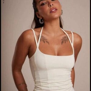 Cropped Corset Regata c/ Alças Duplas