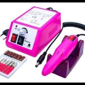 Lixadeira Motor Elétrica De Unha Gel Profissional Mercedes Cor Rosa Bivolt Alongamento Unhas Manicure