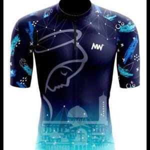 Camisa De Ciclismo Nossa Senhora Azul 2023 Unissex