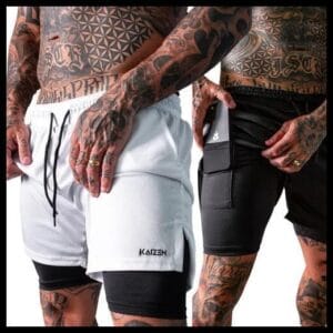 Kit 2 Shorts 2 Em 1 Masculino Dryfit Academia