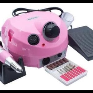 Lixadeira Motor Elétrica Unha Profissional Nail Drill Rosa