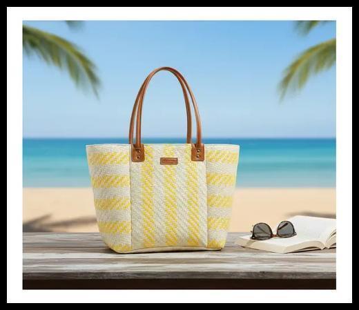 Bolsa Feminina Chenson De Palha Verão Praia Piscina Grande
