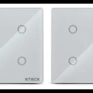 Kit 2 Interruptores Inteligentes 4x4 Smci4bs2 Branco Steck 10 A 125v Branco