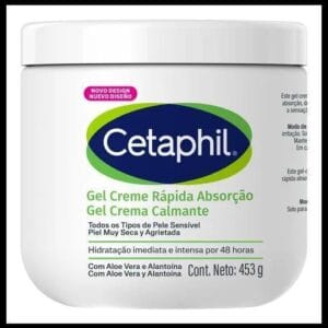 Gel Creme Hidratante Corporal para Pele Sensível Cetaphil 453g - Hidratação 48h com Aloe Vera
