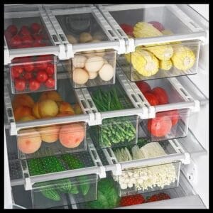 Organizador Removível De Geladeira Gaveta De Geladeira Pet C