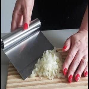 Espátula Em Inox Prática Raspador De Massa Com Cabo Tubular 15cm