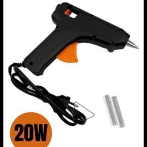 Pistola Cola Quente Termostática 2 Mini Bastão Refil 20W Bivolt Bico Fino Viagem Compacta - Mek