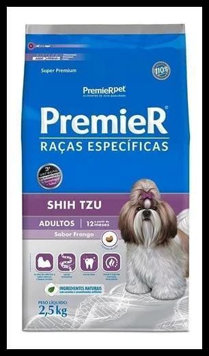 Ração Premier Raças Específicas Shih Tzu Adulto 2,5 Kg Frang