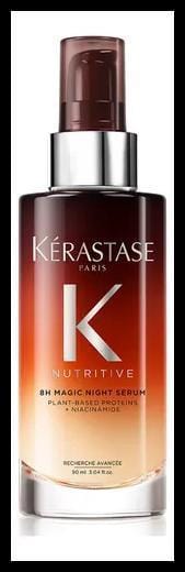 Sérum Capilar Noturno para Cabelos Secos Restaura a Fibra Capilar com Ação Antifrizz para Nutrição, Maciez e Brilho Intenso Kérastase Nutritive 8H Magic Night 90ml